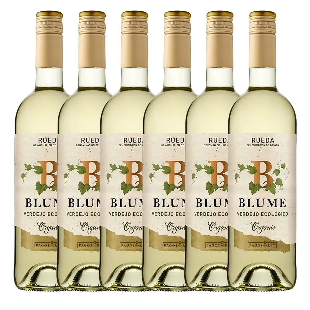 Pack 6 Botellas Vino Blanco Ecológico Blume Verdejo 750 ml