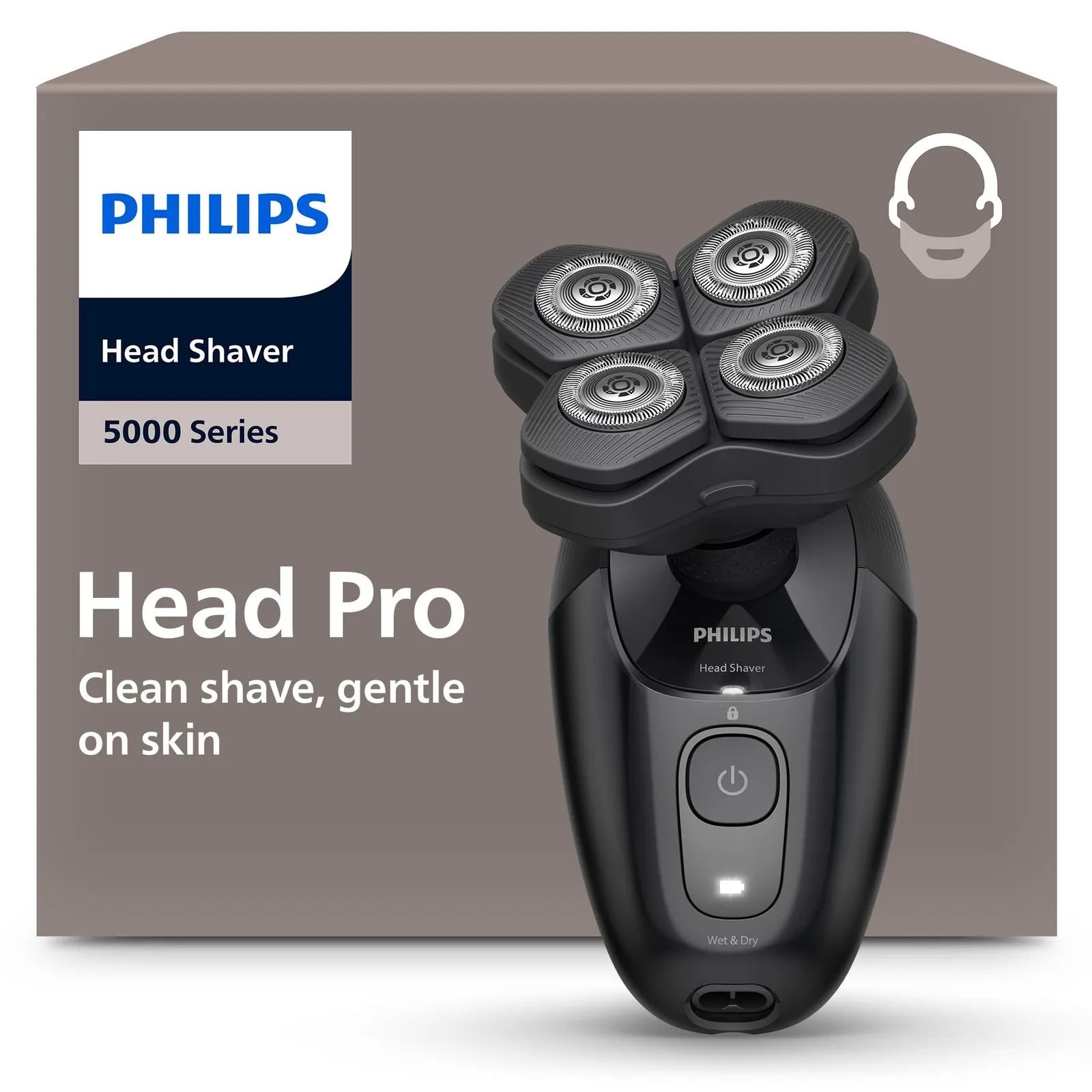 Philips Serie 5000 Pro Afeitadora HS5980/15: Cabezal flexible 360°, cuchillas ComfortCut