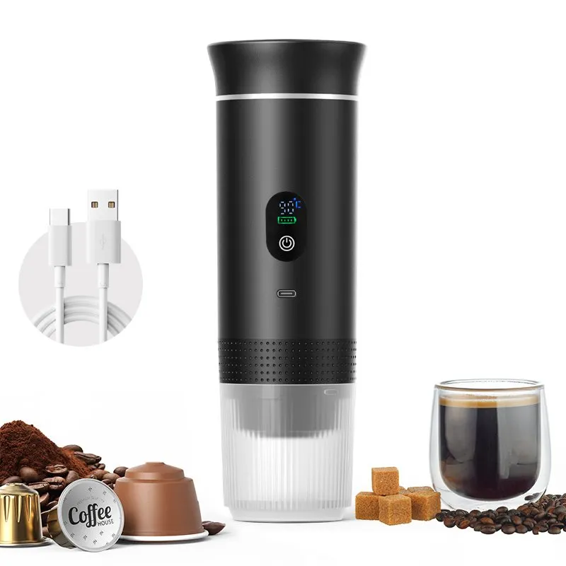 Cafetera Portátil Cápsulas y Café Molido 20 Bares