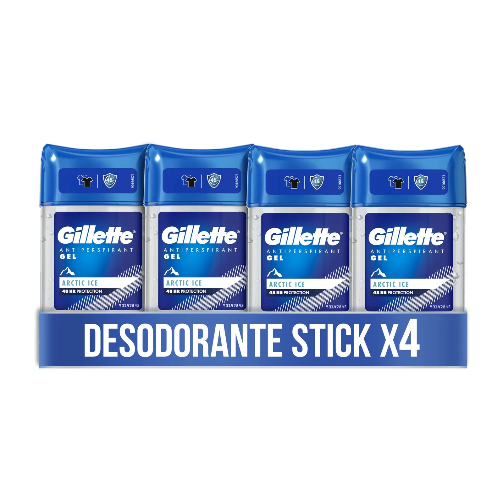 Pack de 8 desodorantes antitranspirantes Gillette Clear Gel Arctic Ice 70ml