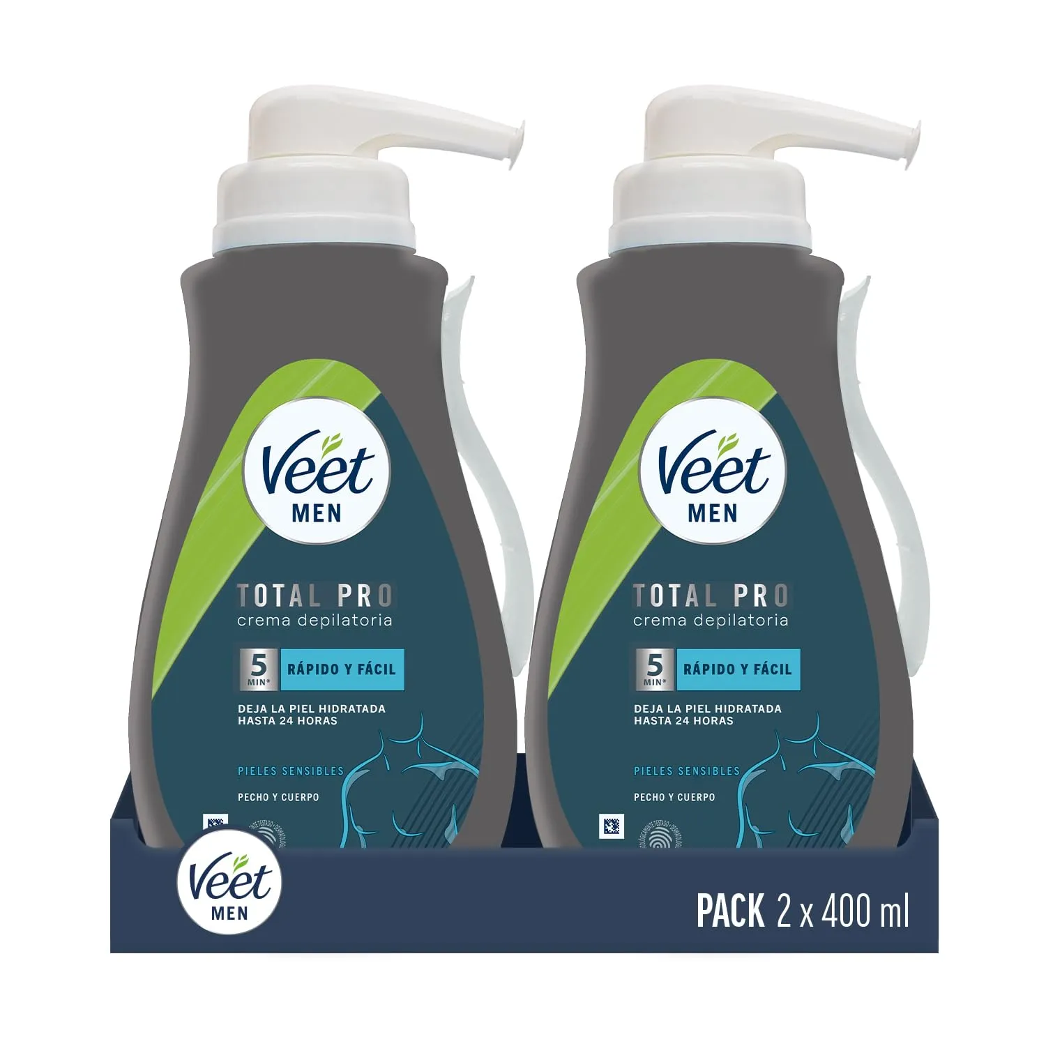 4x Veet Men Crema Depilatoria Corporal 400ml
