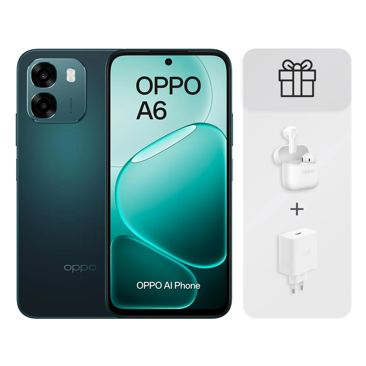 OPPO A6 256GB 6GB con Auriculares y Cargador SUPERVOOC 45W