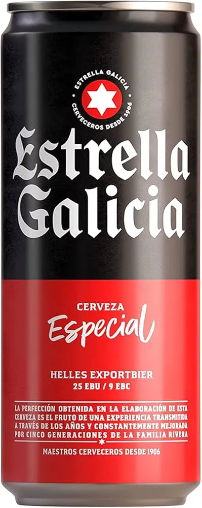 24 Latas Cerveza Estrella Galicia Especial 33cl - 0.49€ por Lata