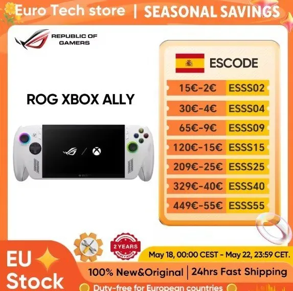 Consola Portátil Gaming ASUS ROG Ally 7" Full HD 120Hz (AMD Ryzen Z2 A, 16GB RAM, 512GB SSD)