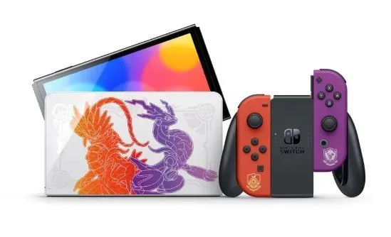 Nintendo Switch OLED Edición Pokémon Karmesin y Purpur (sin juegos)