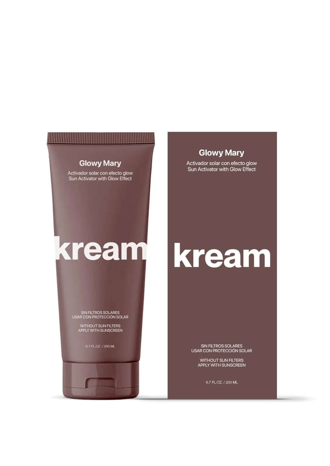 KREAM Glowy Mary Crema Aceleradora Bronceado Efecto Glow 200ml