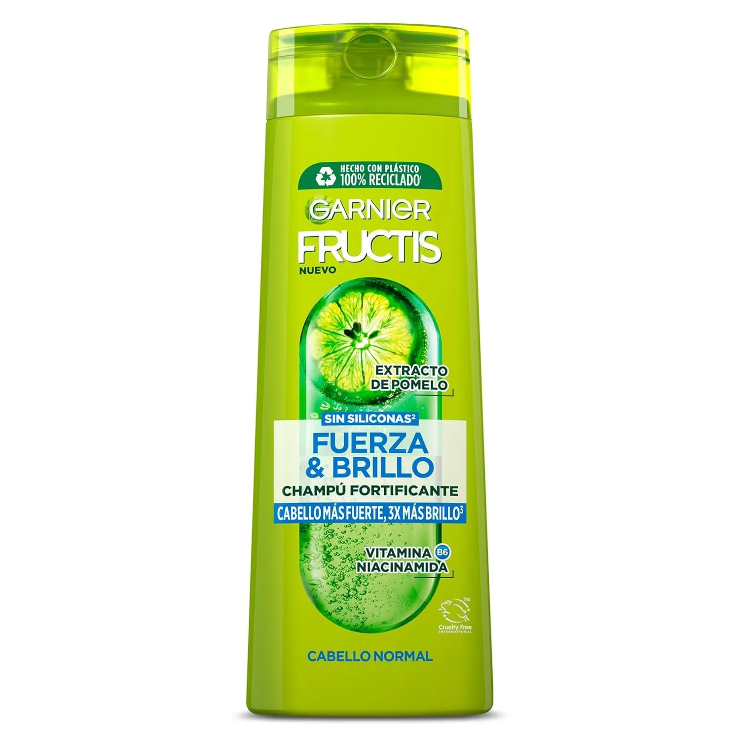 Pack 4x Garnier Fructis Champú Fuerza y Brillo 380ml