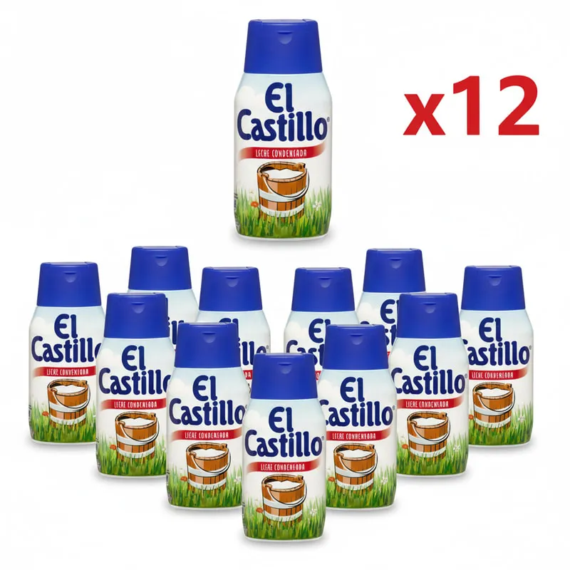 Pack 12 Botellas Leche Condensada El Castillo 450g