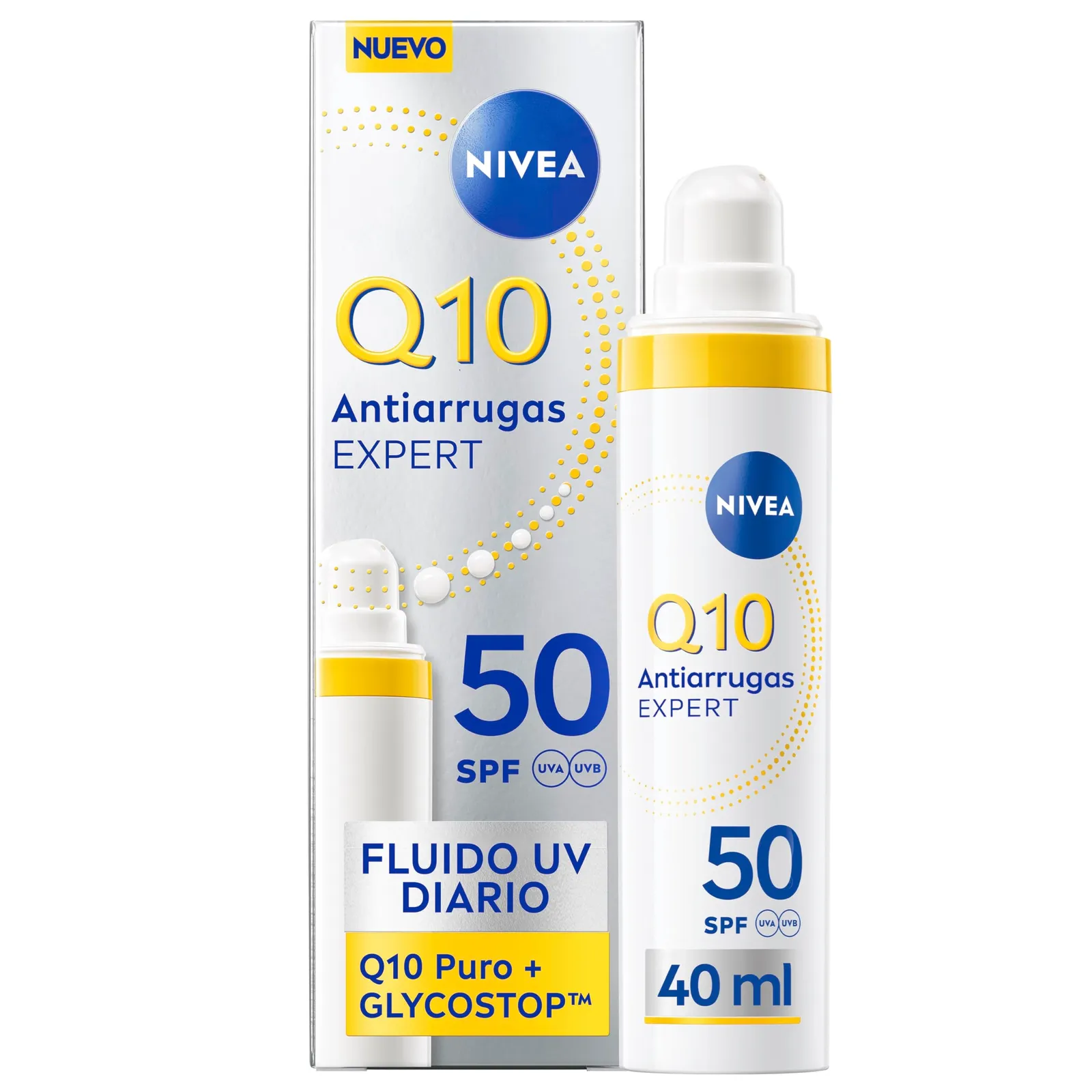 Pack 2x NIVEA Q10 Expert Fluido Facial SPF50 40ml