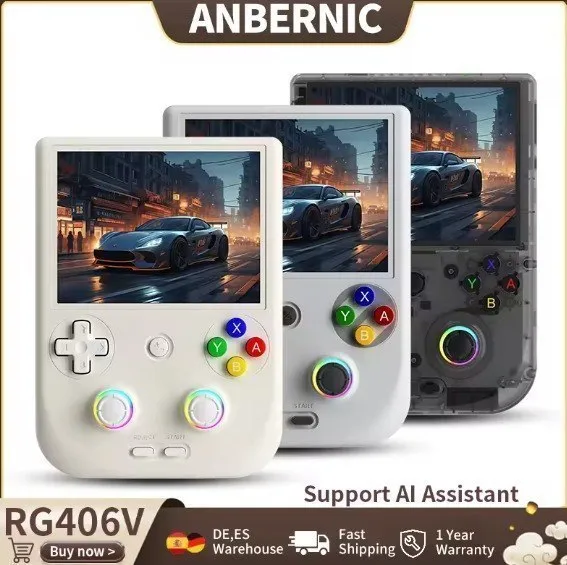 Consola portátil ANBERNIC RG406V: Potente, estilo Game Boy, pantalla 4"