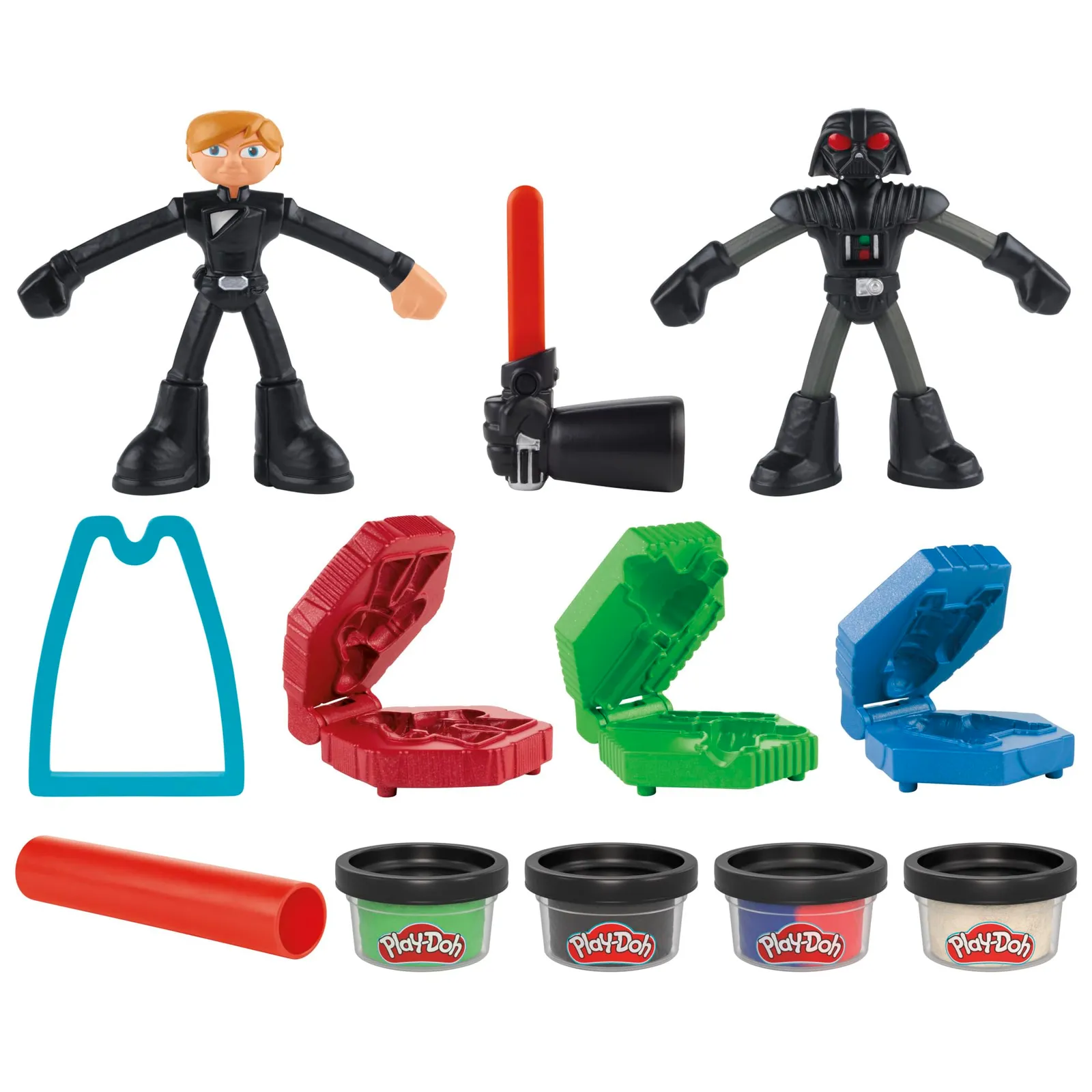 Play-Doh Star Wars: Set de Plastilina con Figuras de Luke Skywalker y Darth Vader