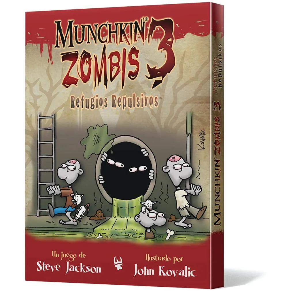 Munchkin Zombis 3: Refugios Repulsivos - Expansión Juego de Mesa