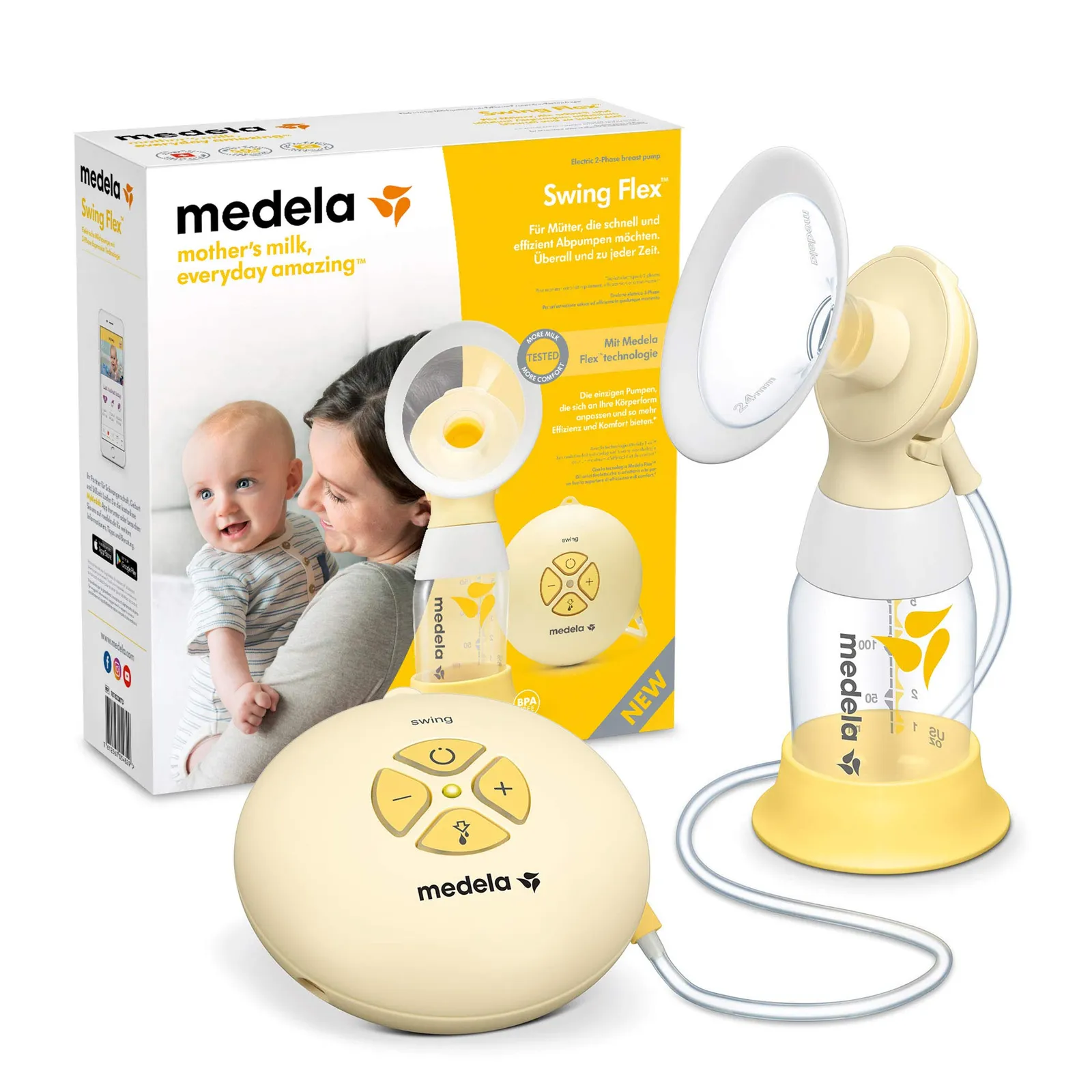 Medela Swing Flex Sacaleche Eléctrico Simple Bombeo