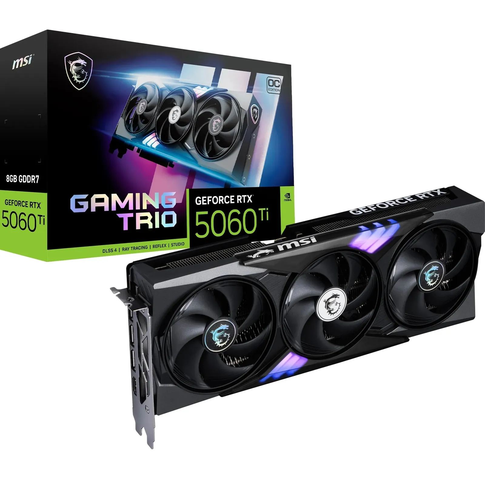 MSI GeForce RTX 4060 Ti Gaming X Trio OC 8GB GDDR6 Tarjeta Gráfica