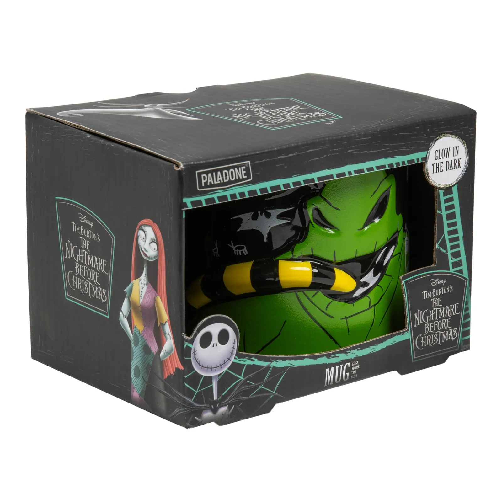 Taza 3D Paladone Oogie Boogie: Brilla en la Oscuridad
