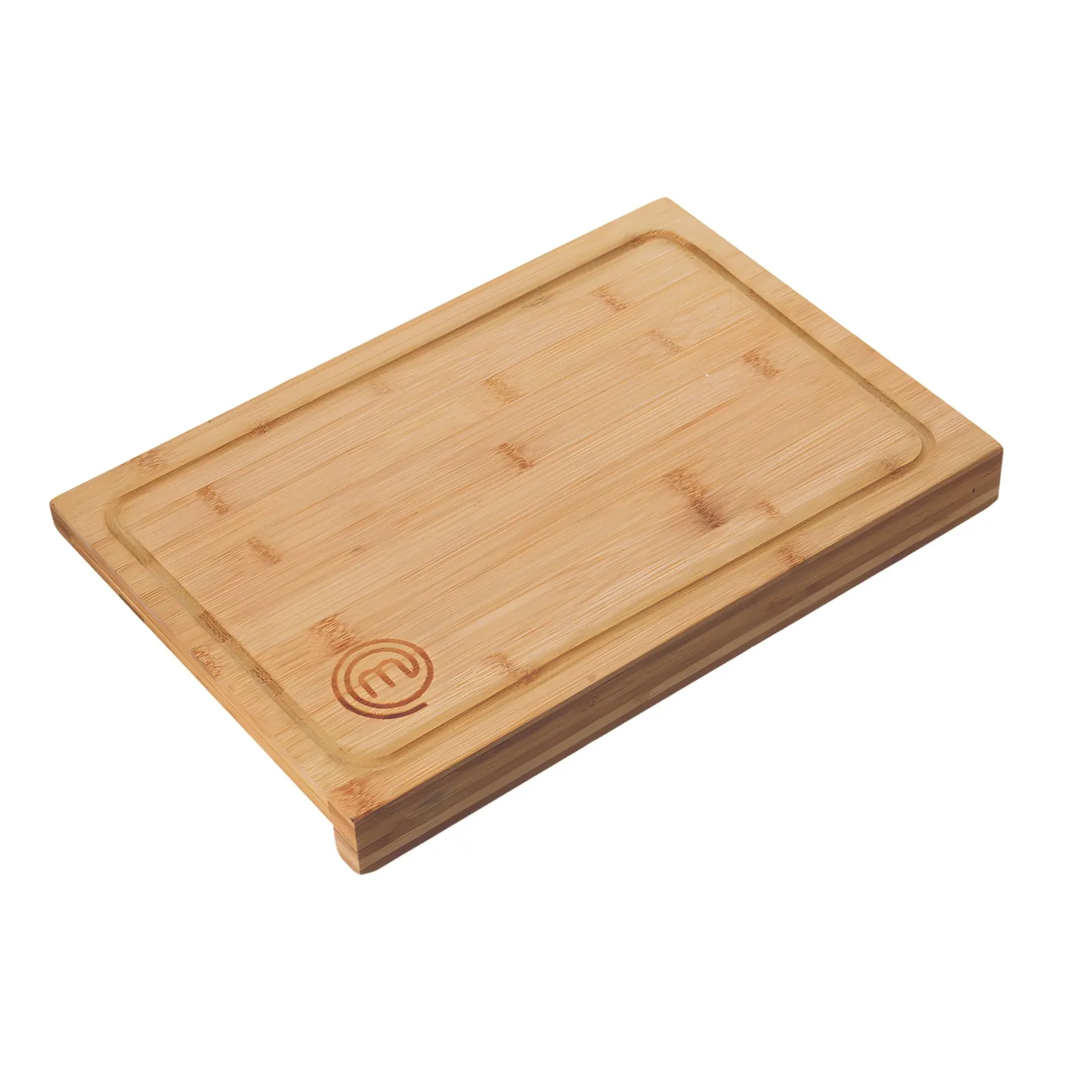 Tabla de Cocina MasterChef XL de Bambú Natural con Ranura para Jugos