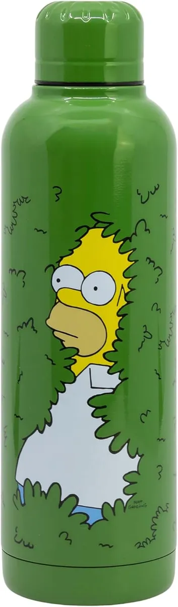 Botella Termo Infantil de Acero Inoxidable 515ml - Diseño Homer Simpson