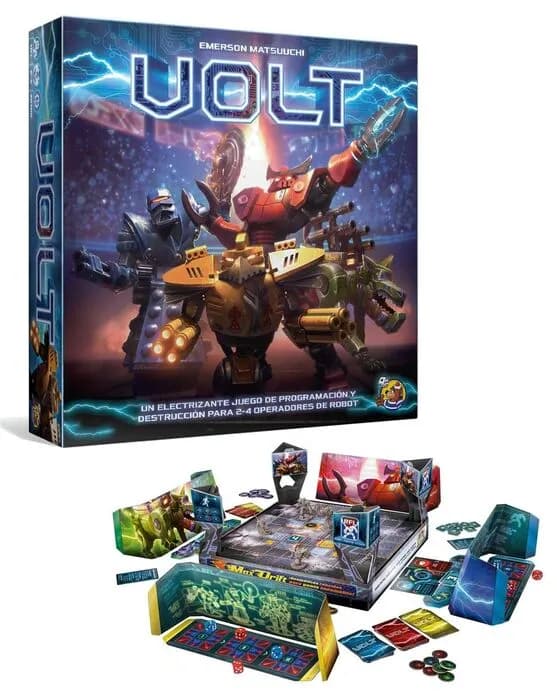 Juego de Mesa Volt: Batallas de Robots en la Arena