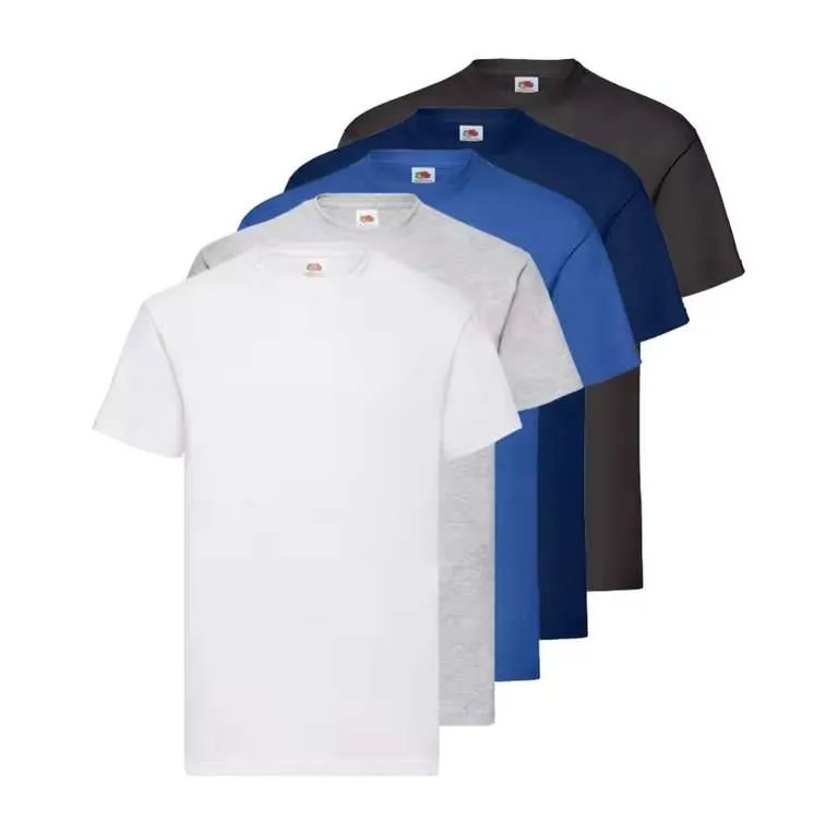Pack 5 Camisetas Fruit Of The Loom Original Algodón Peinado
