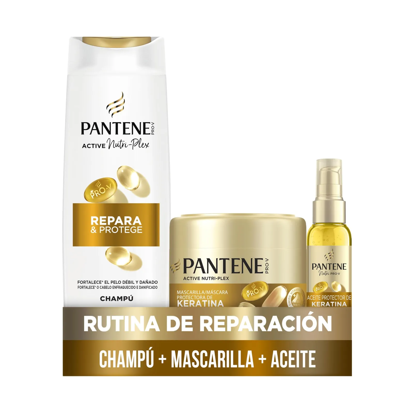 Pantene Pro-V Repara y Protege: Set de Cuidado Capilar con Keratina