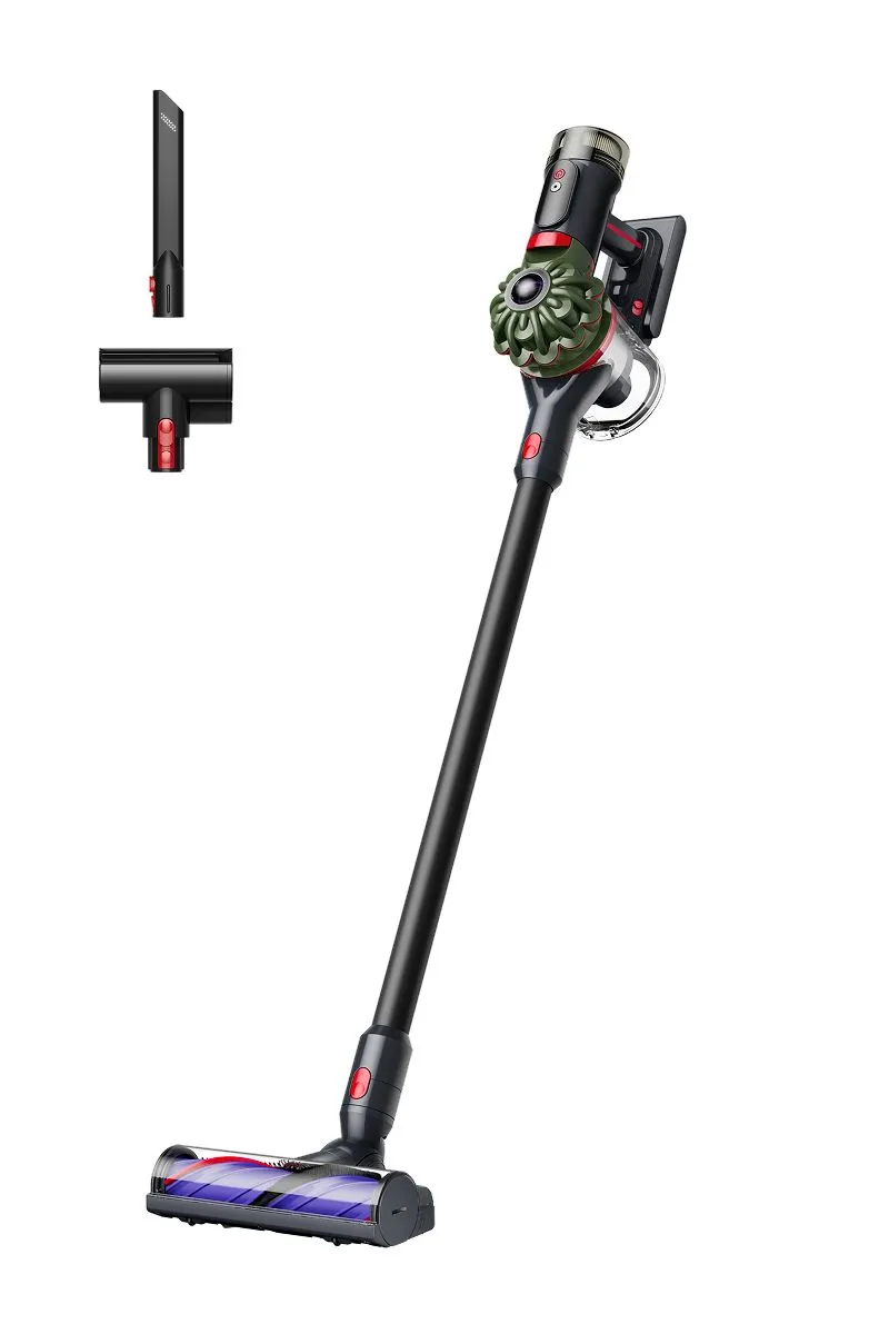 Aspirador Dyson V8 Cyclone: 150W succión, 60 min autonomía, negro