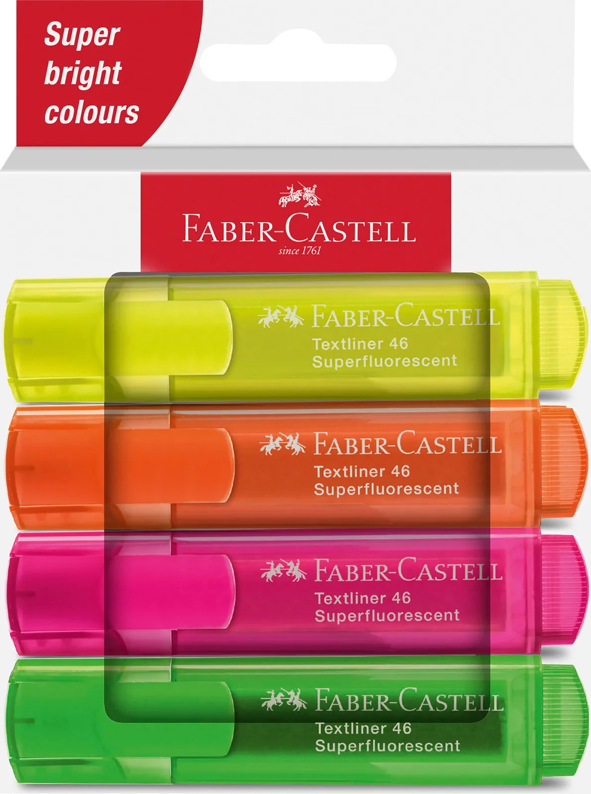 Pack 4 Subrayadores Faber-Castell
