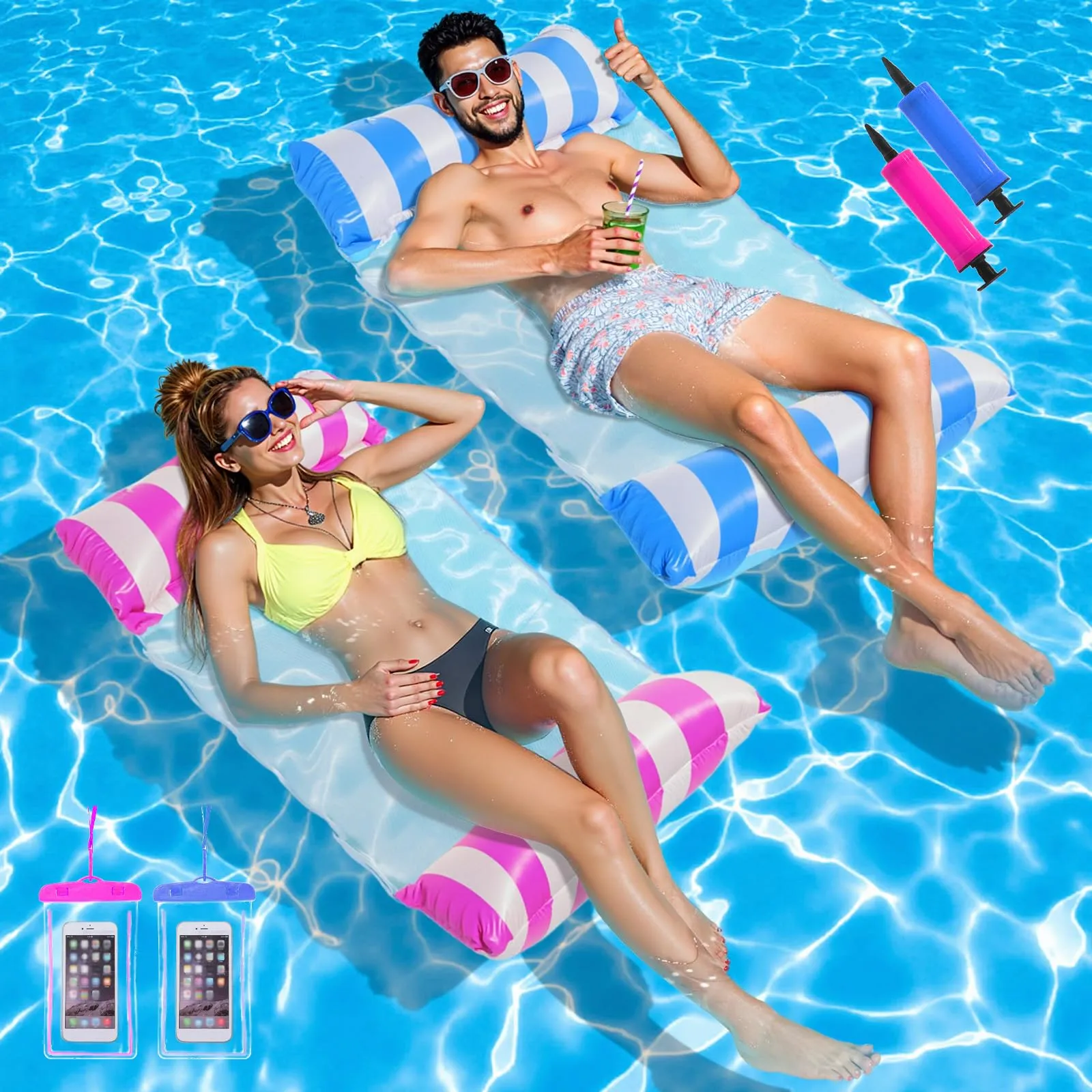Pack de 2 colchonetas para piscina