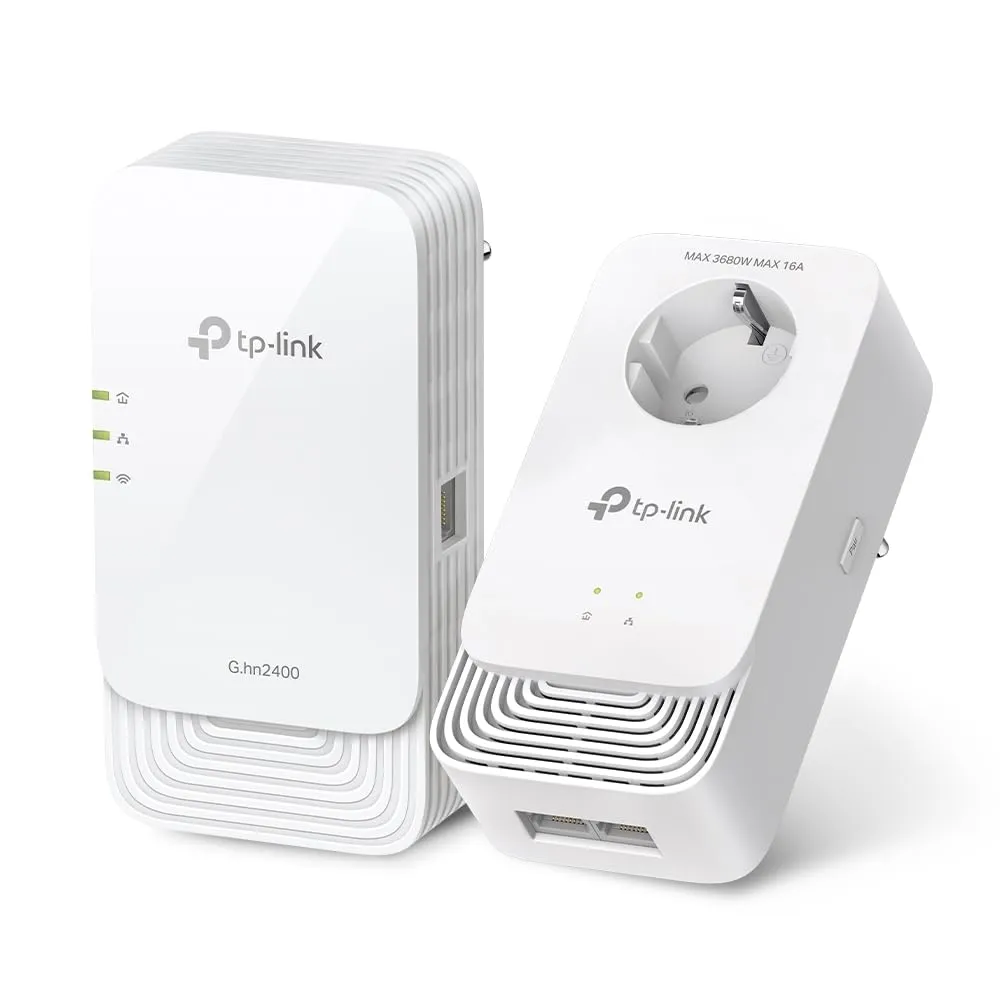 Kit TP-Link PGW2440 PLC AX1800 Wi-Fi 6 (2400 Mbps) con 3 Puertos Gigabit Ethernet y EasyMesh