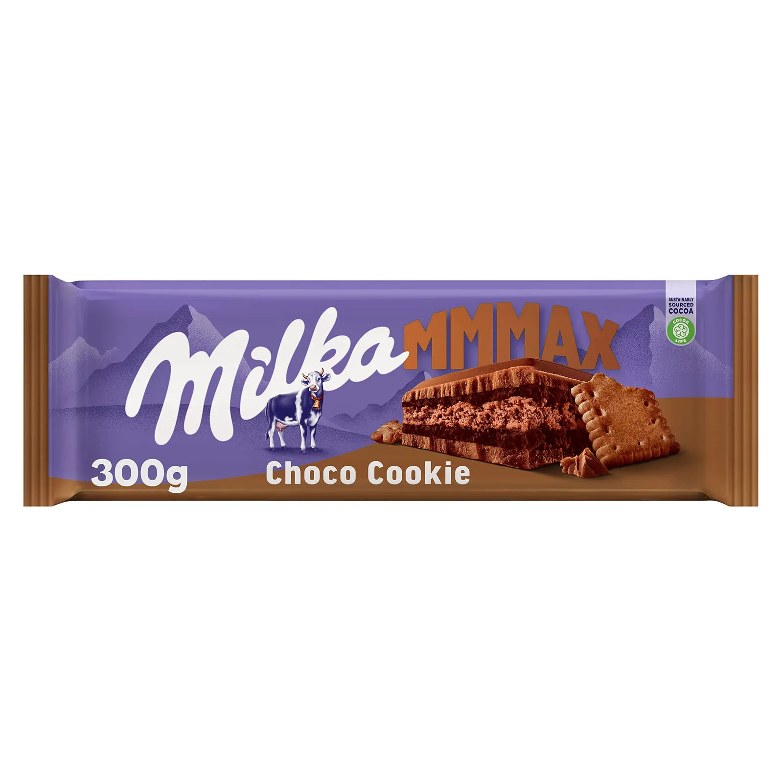 Tabletas Milka MMMAX Choco Cookie 300g (Pack 2)
