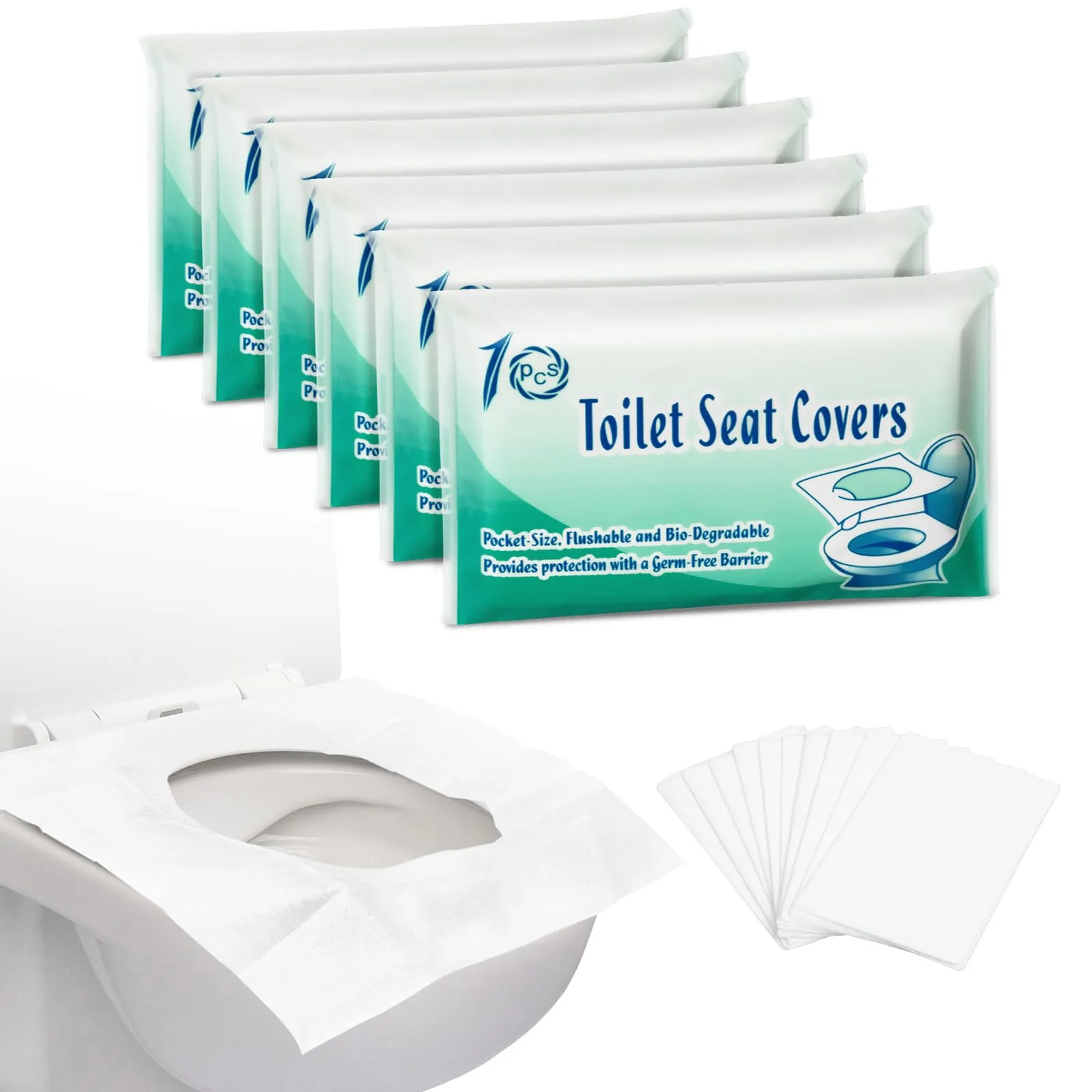 Pack 60 Protectores Desechables para WC
