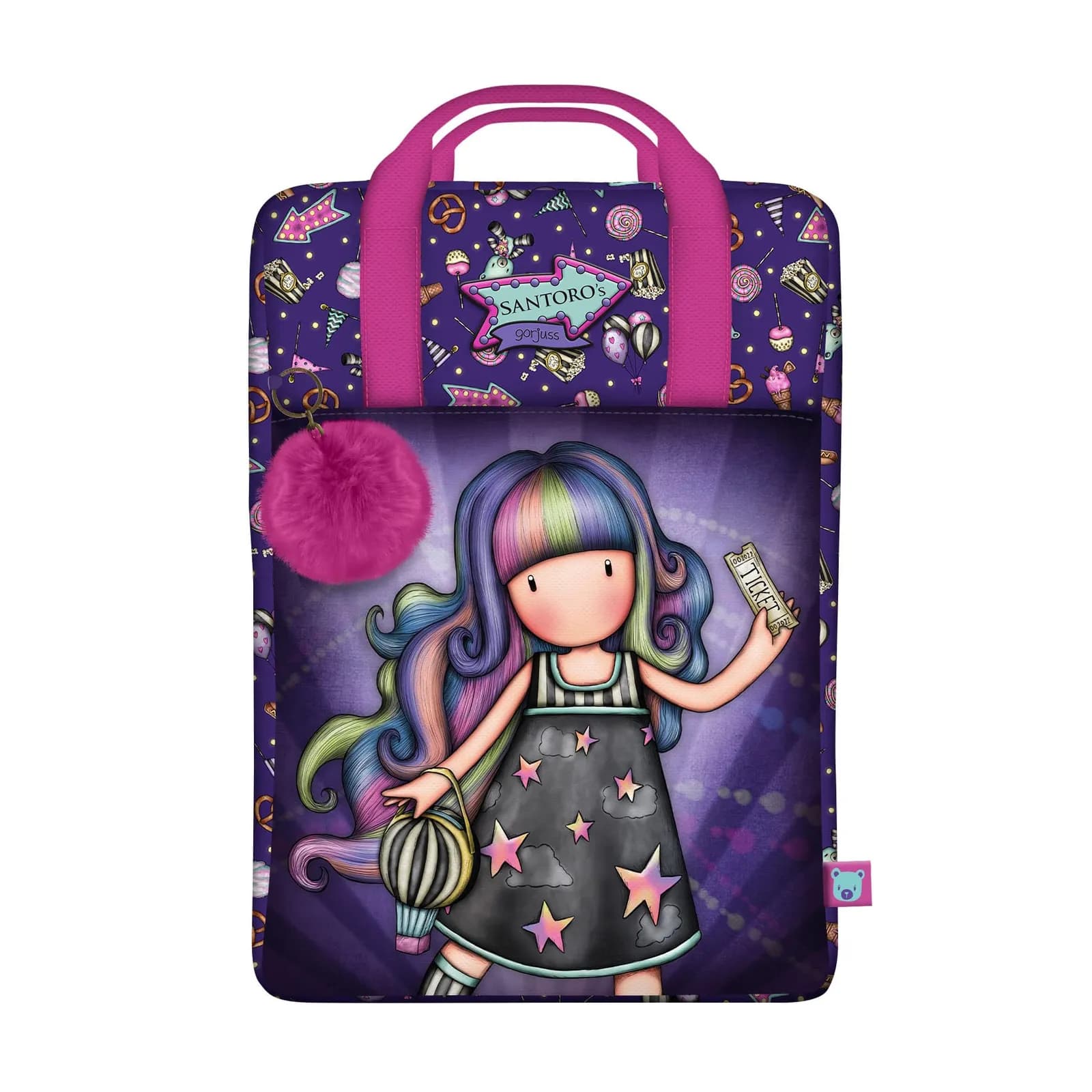 Bolso Mochila Santoro Gorjuss Fairground Up and Away 25x36x10cm