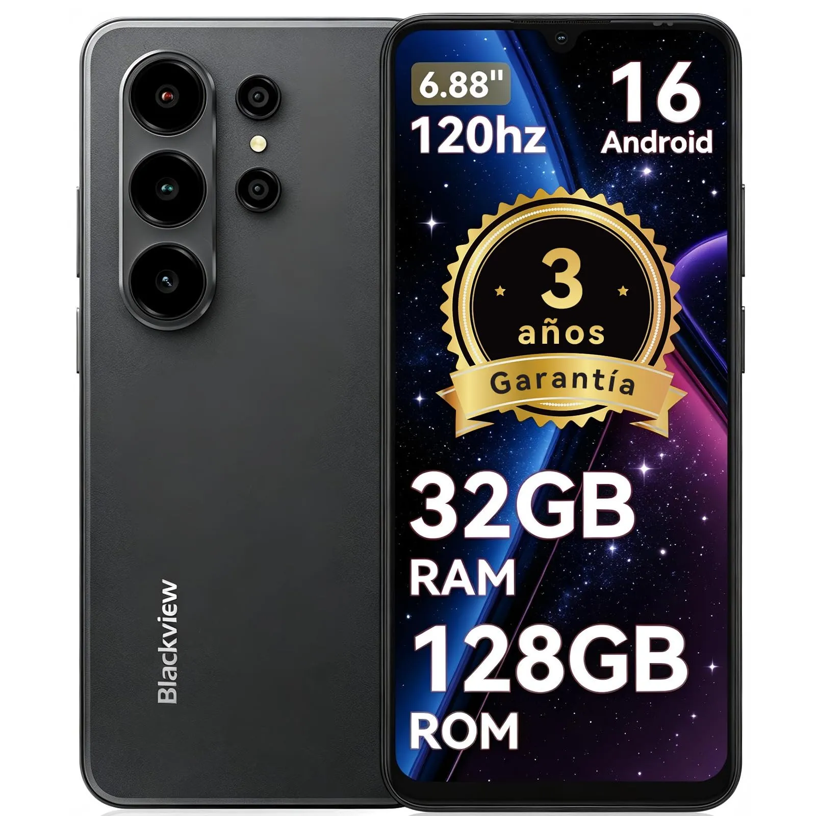 Smartphone Blackview WAVE 10, 32GB RAM + 128GB Almacenamiento