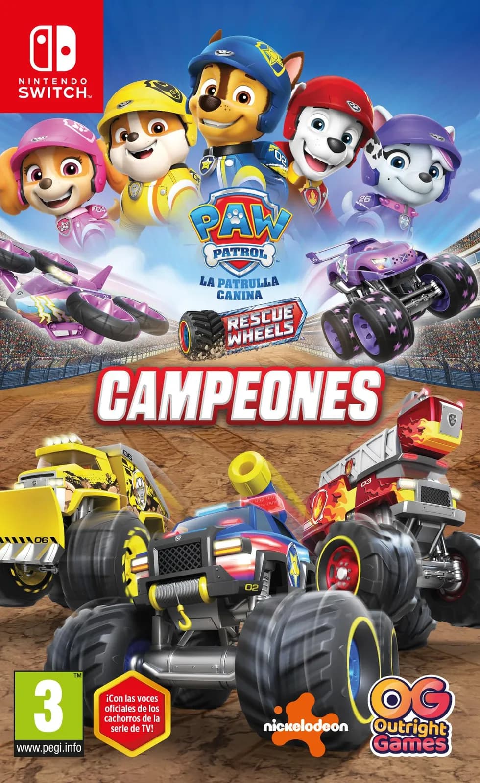 Videojuego Paw Patrol Rescue Wheels Campeones Nintendo Switch