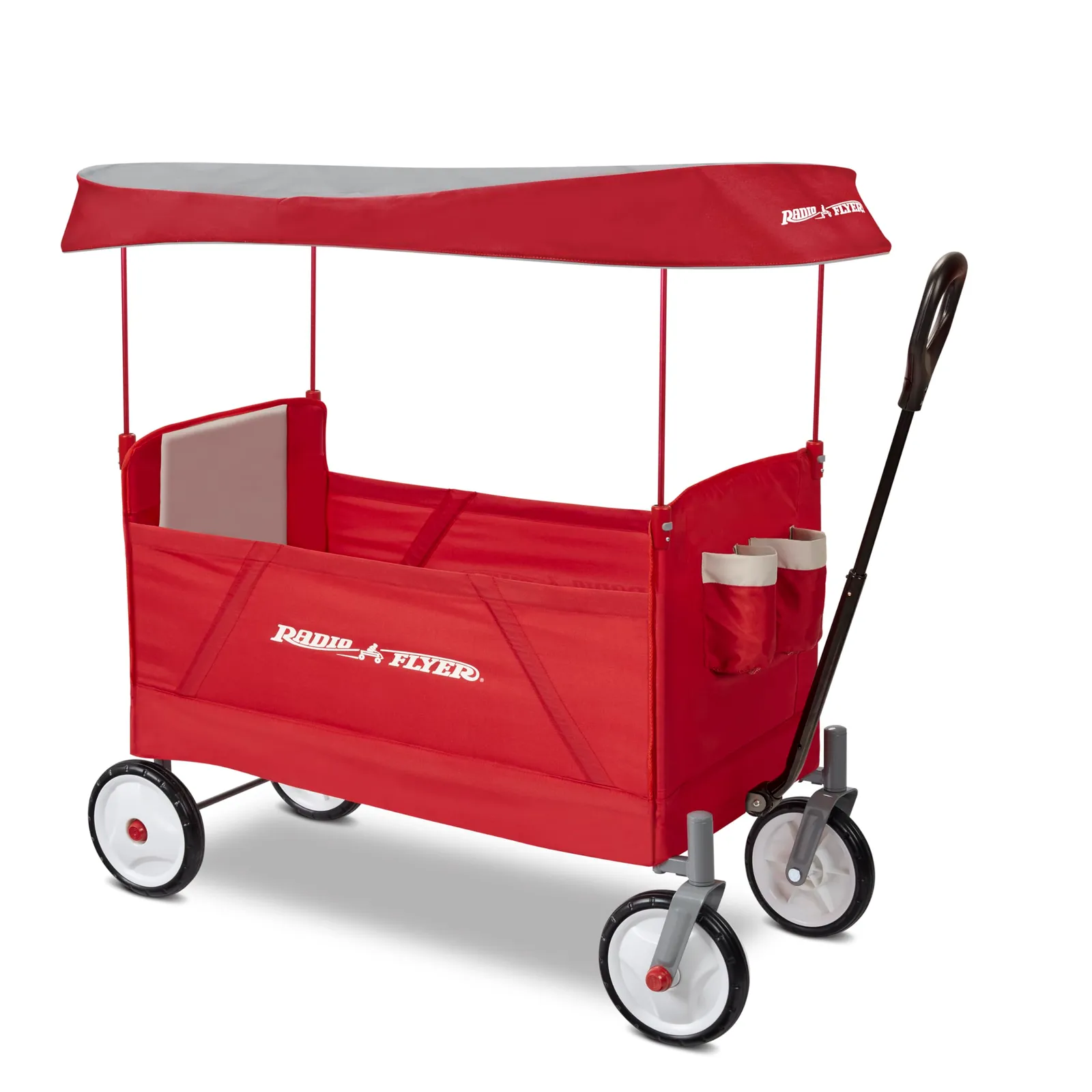 Radio Flyer EZ Vagón Plegable con Toldo, Rojo