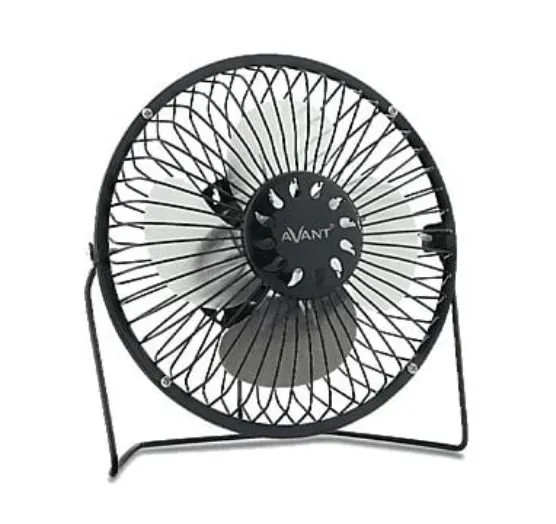 Ventilador Sobremesa Avant AV7706: 3W, USB, 1m, Negro (Recogida Tienda Gratis)