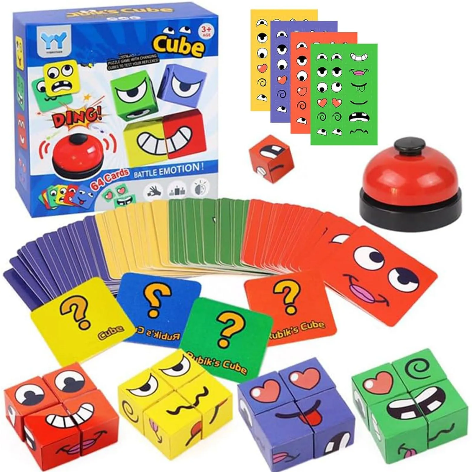 Puzzle 3D Madera Expresiones Cambiantes Educativo
