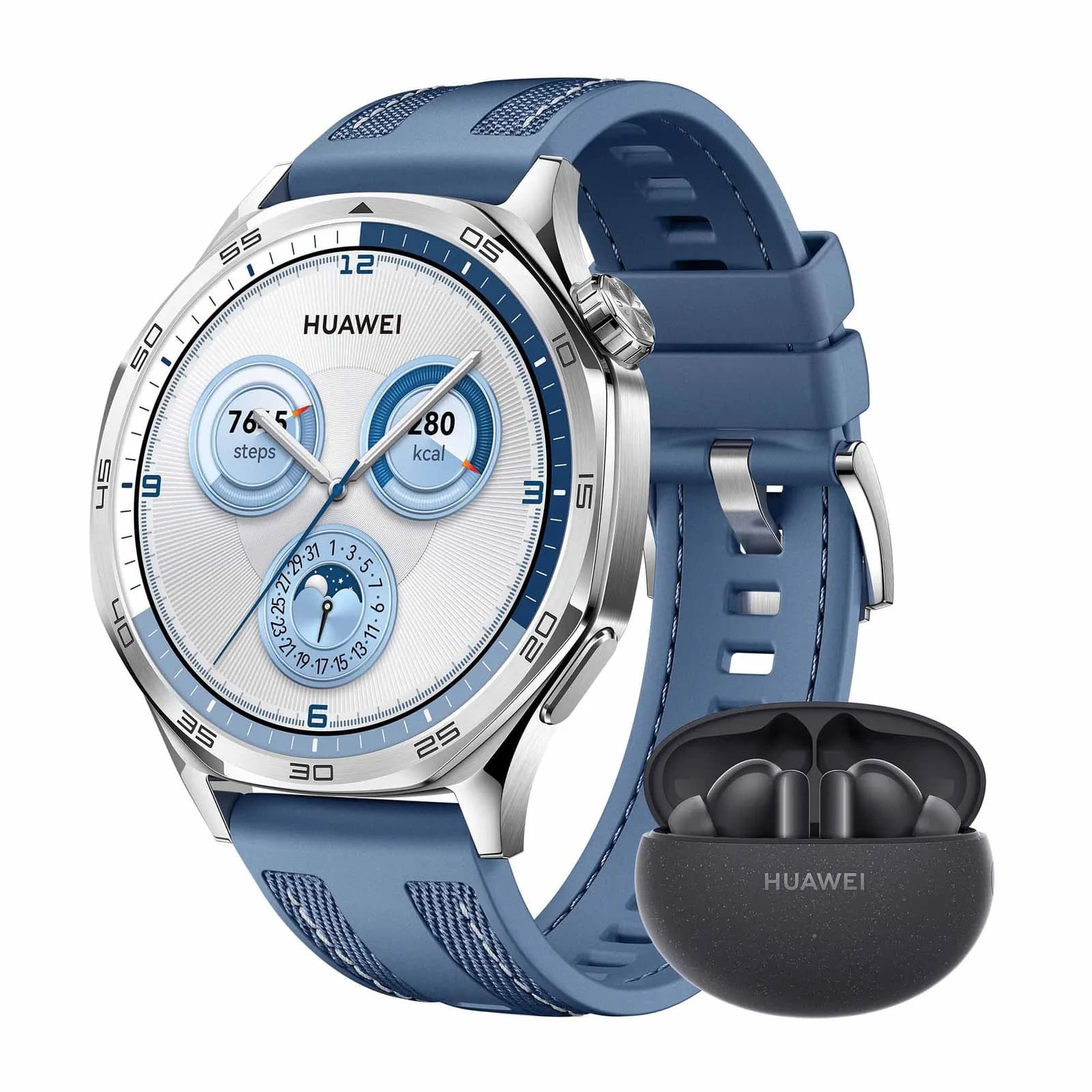 Huawei Watch GT 5 46mm Azul + FreeBuds 5i Negro