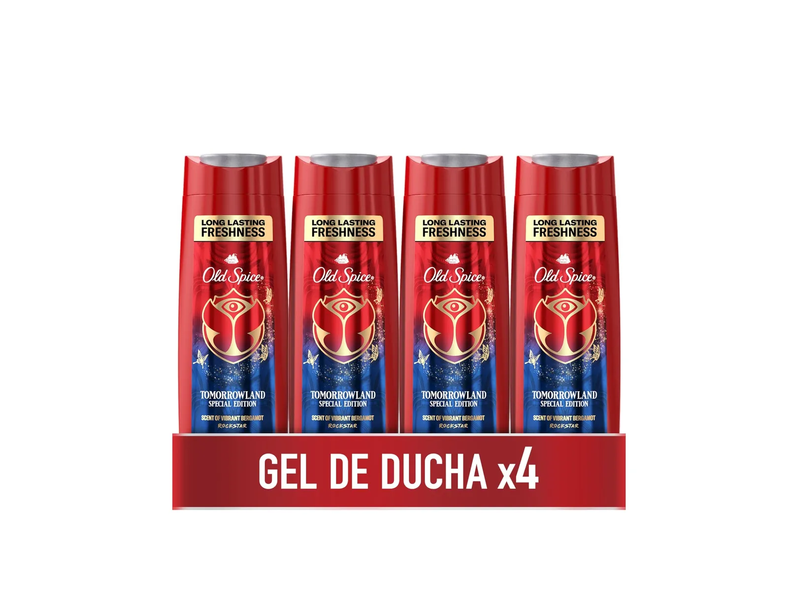 Pack 4x Old Spice Tomorrowland Gel Ducha 400ml
