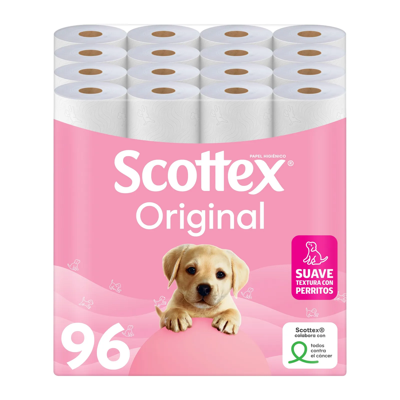 96 Rollos Papel Higiénico Scottex Original