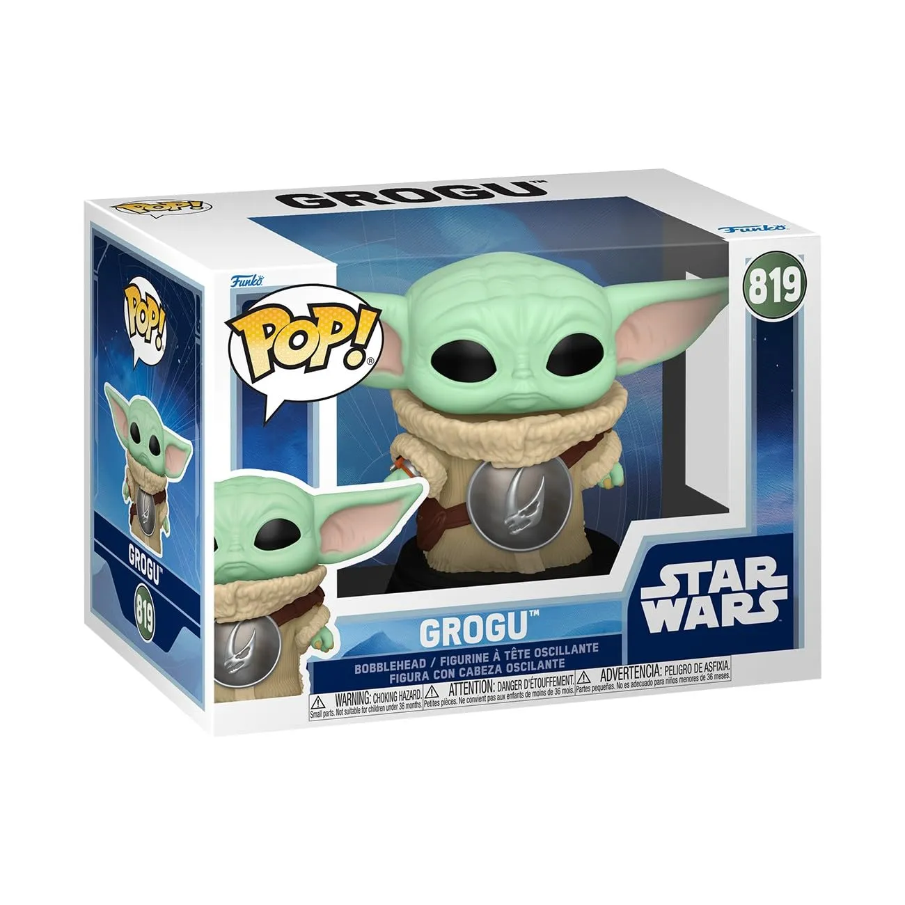 Figura Vinilo Funko Pop Grogu The Mandalorian 9,5 cm