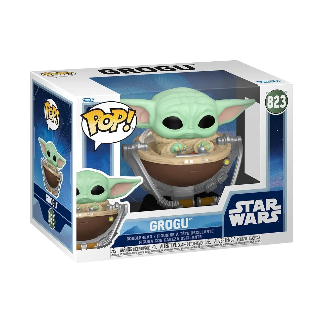 Funko Pop! Star Wars: The Mandalorian and Grogu - Figura Vinilo Coleccionable Grogu in Pram