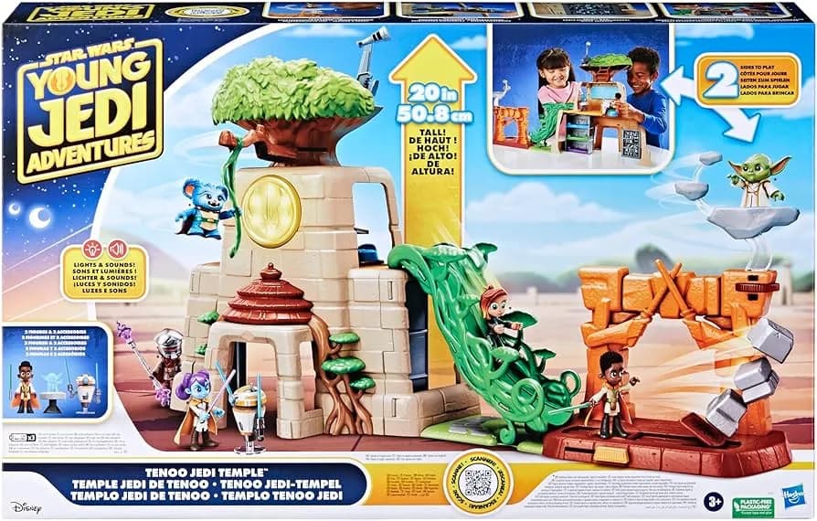 Star Wars Templo Jedi de Tenoo: Set de Juego 50.5 cm con Figuras