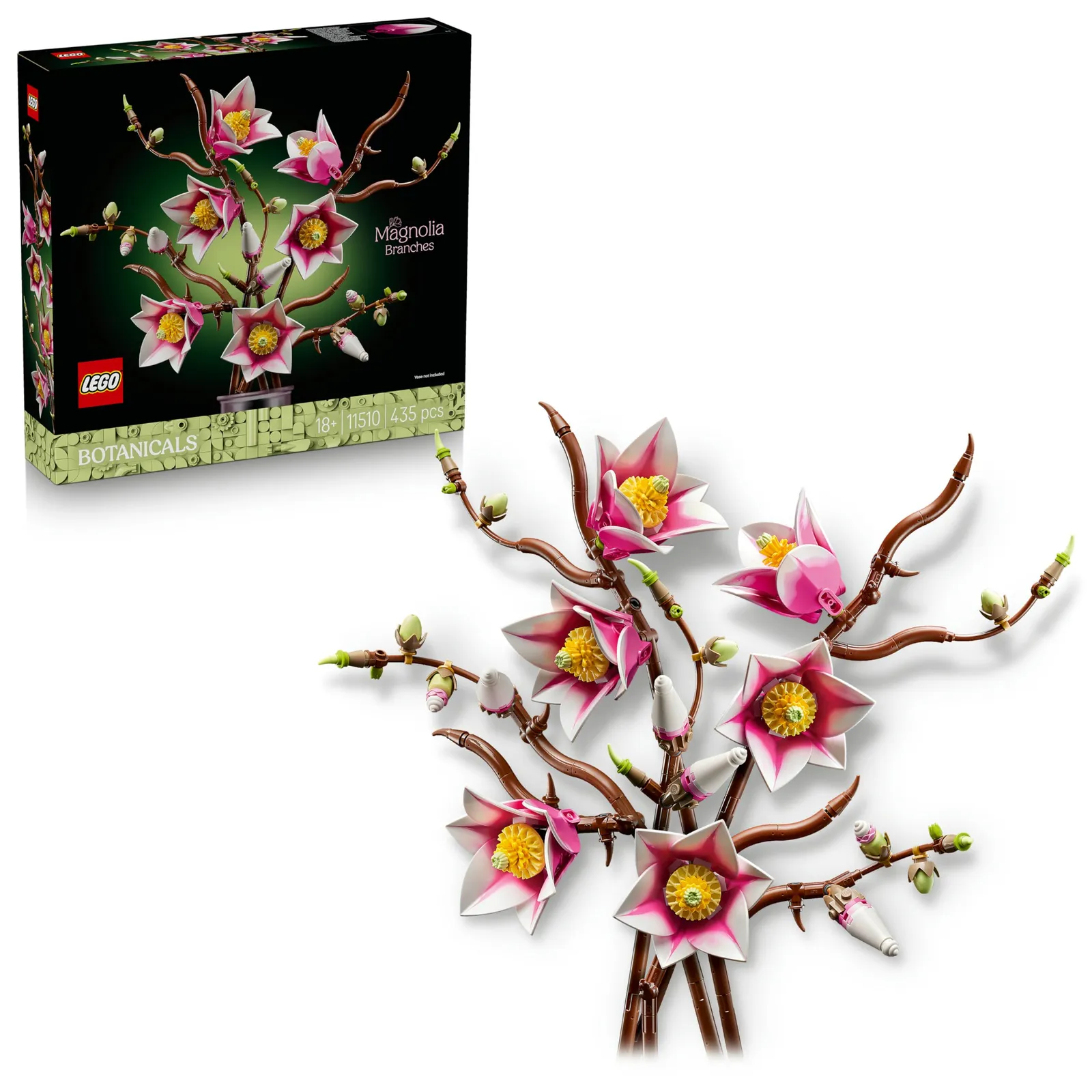 LEGO Botanicals Ramas de Magnolia (10309) - Ramo de flores artificiales para adultos