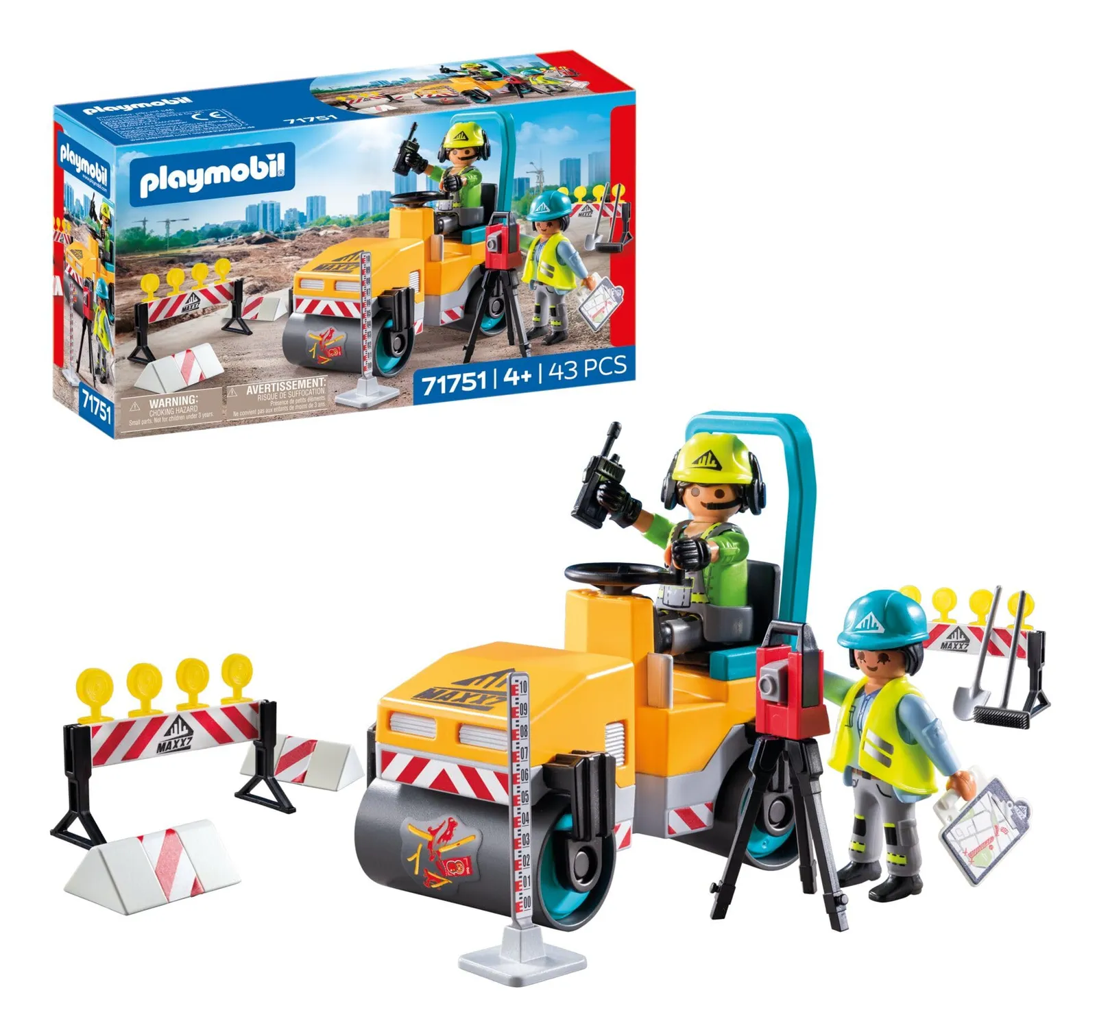 Playmobil Action Heroes Set Obra Carretera