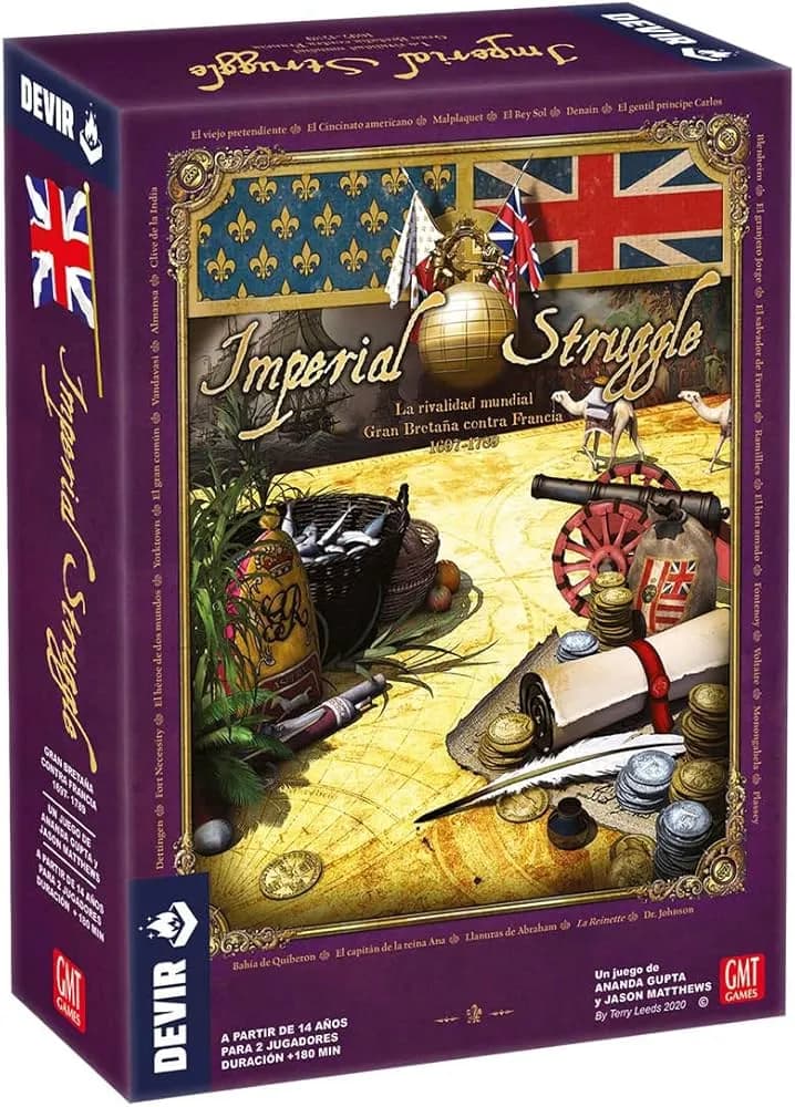 Juego de mesa Imperial Struggle: Estrategia histórica para dos jugadores
