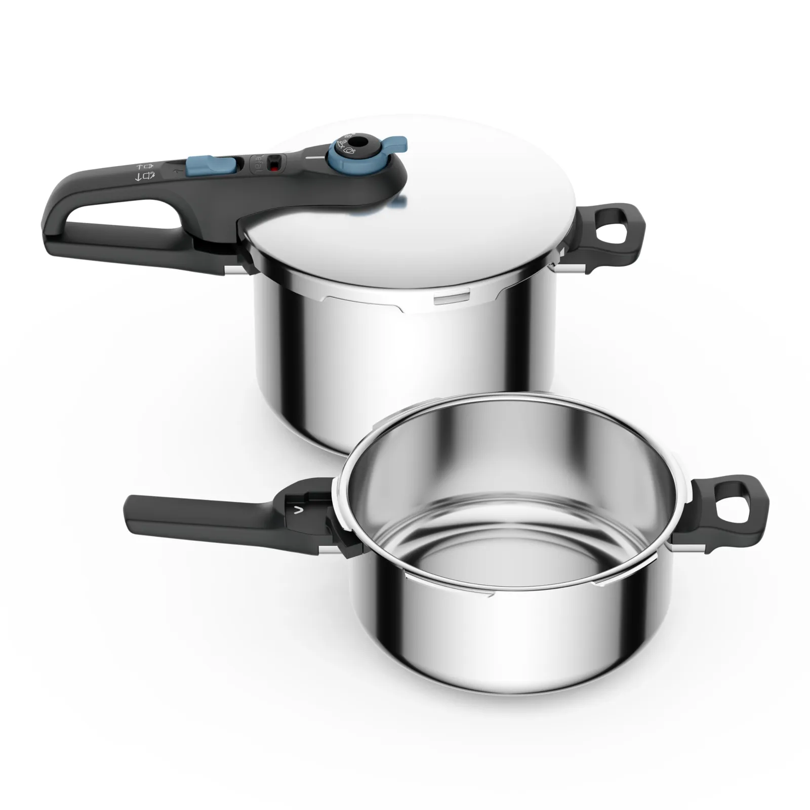 Olla a presión Tefal Secure Trendy 4L (incluye cesta 6L)