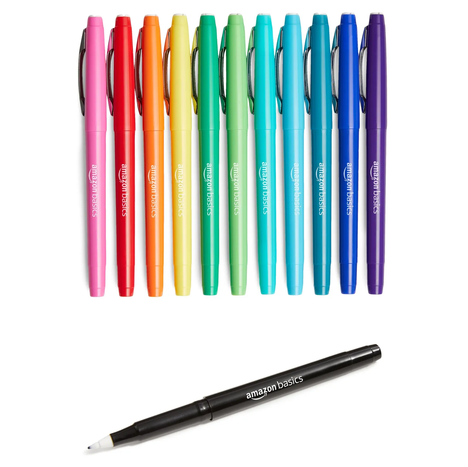 Amazon Basics Rotuladores de Colores, Pack 12 Unidades