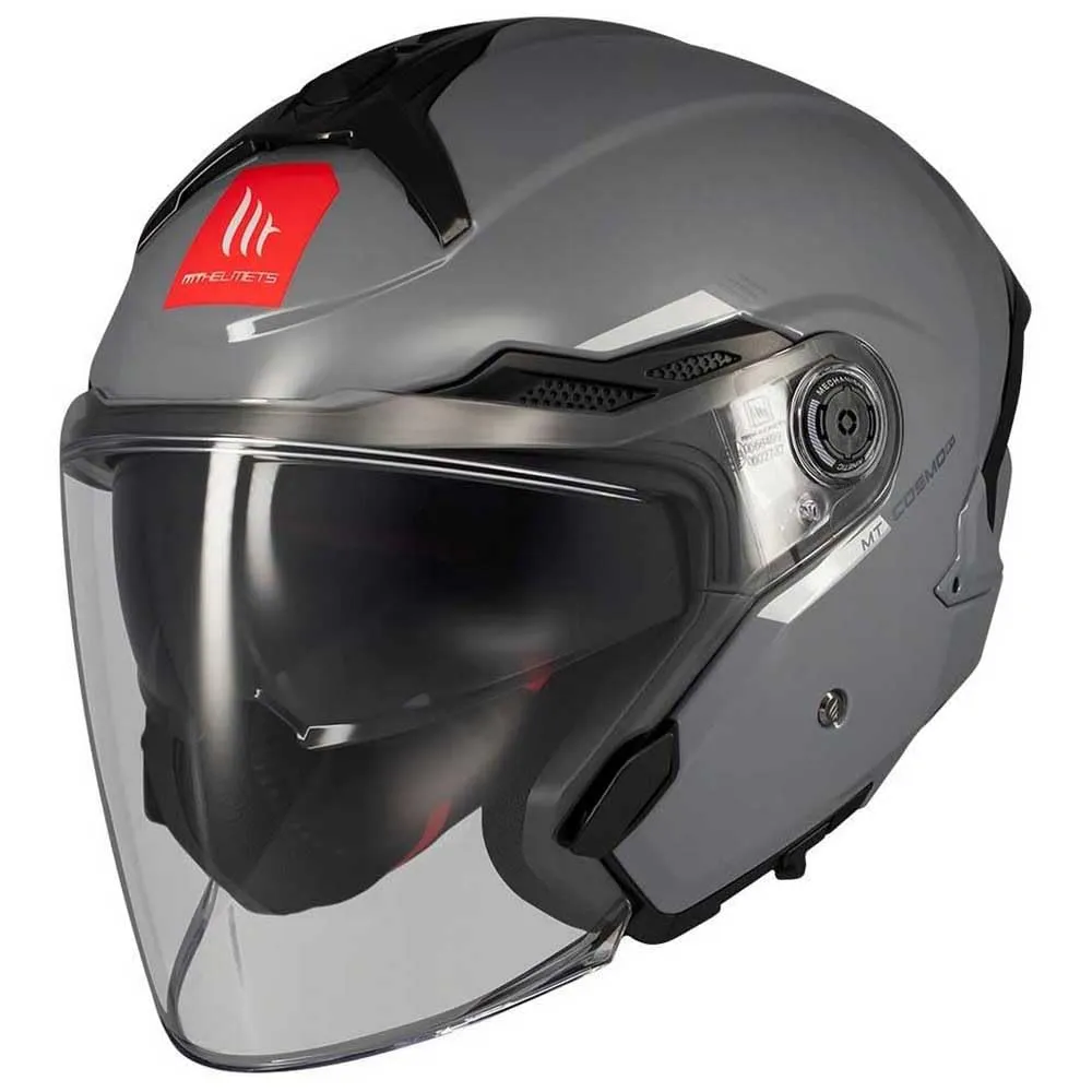 Casco Moto Jet MT Helmets Cosmo SV ECE 22.06 DOT Visor Solar Pantalla Extracción Rápida
