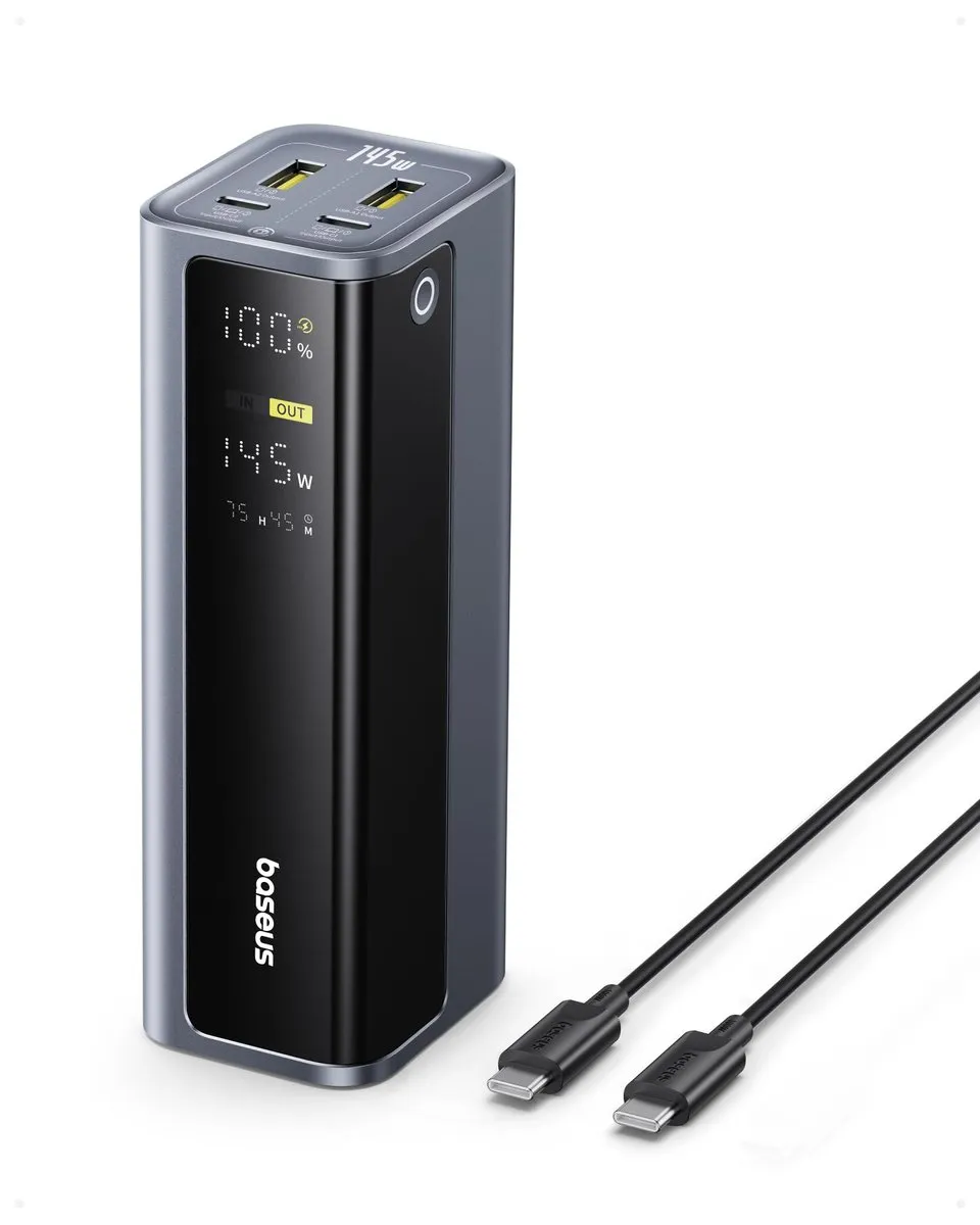 Baseus EnerGeek Power Bank 145W 20800mAh, Carga Rápida 100W