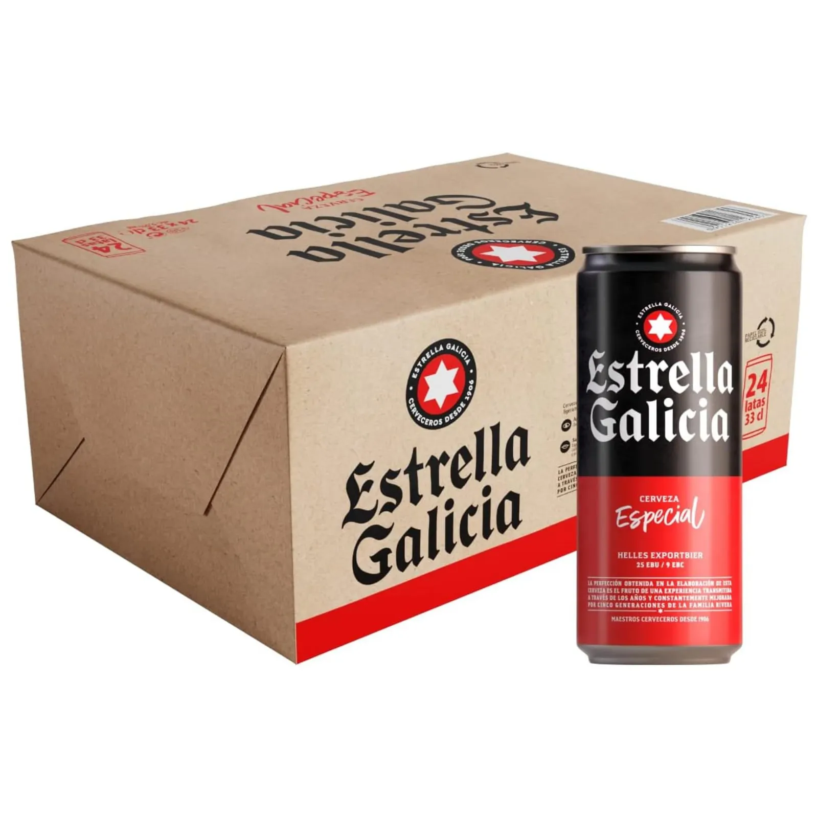 Pack 24 Latas Estrella Galicia 33cl